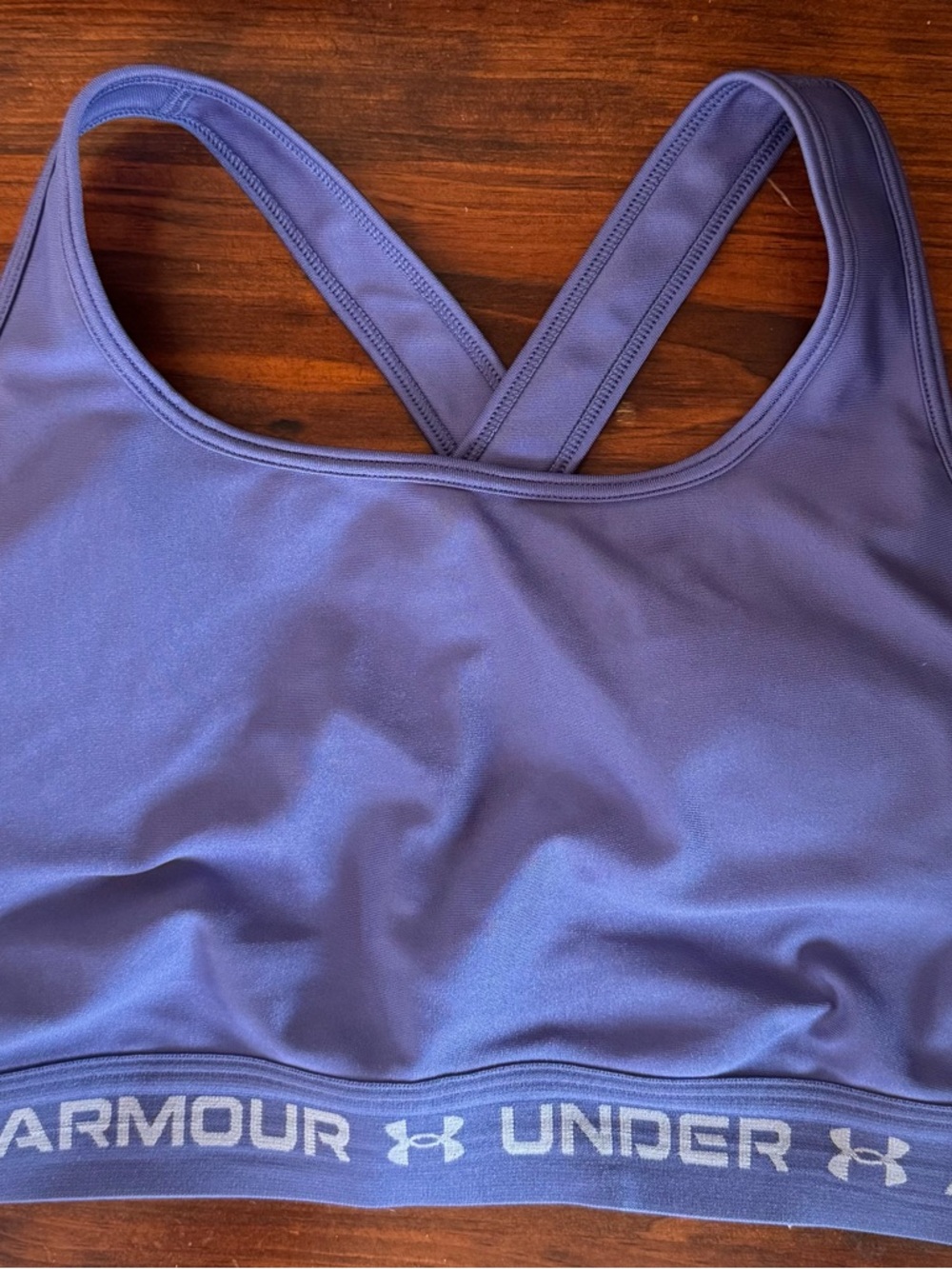 Under Armour Purple Racerback Sports Bra with Branded Elastic Band